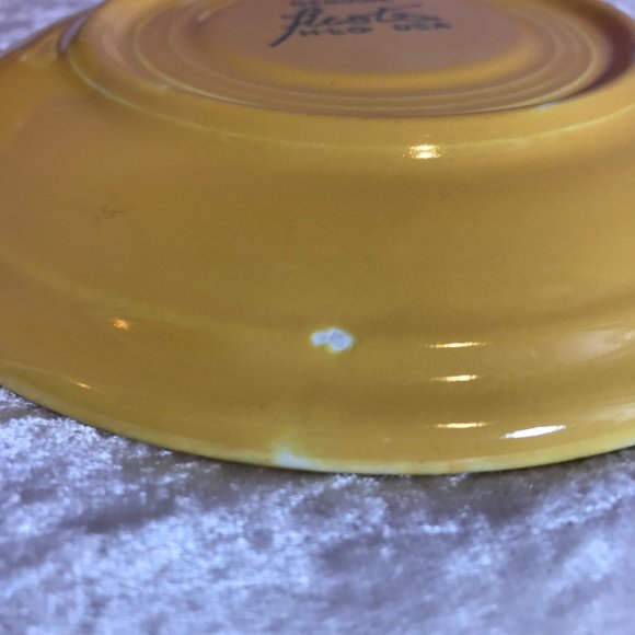 Genuine Fiesta Vintage Yellow Mug with Matching Saucer GUC Retro Kitchen Tea Cup - Picture 9 of 12